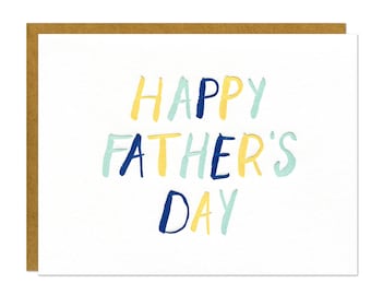 Father's Day Letterpress Card
