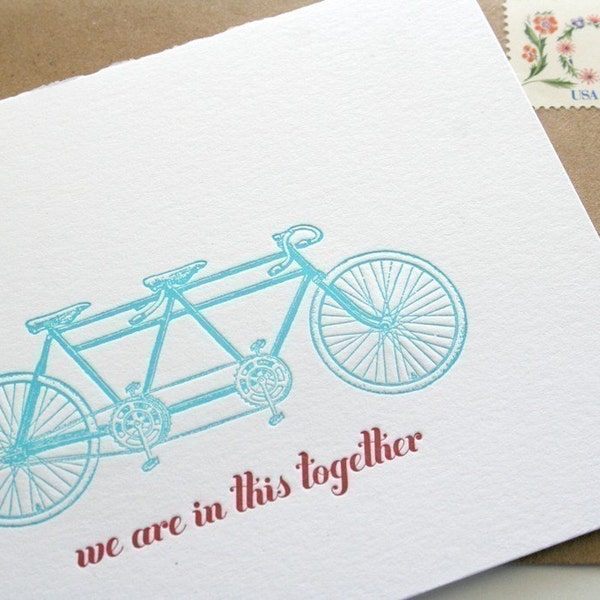Together Letterpress Card
