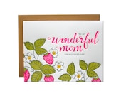 Wonderful Mom Letterpress Card