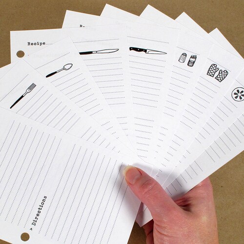 Instant Download: 5x7 Inch Recipe Book Printable .pdf File | Etsy