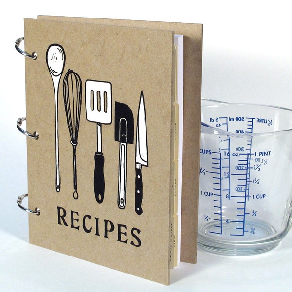 Recipe Book - Blank Recipe Journal - Utensils (5 in. x 7 in.) - Size No.2