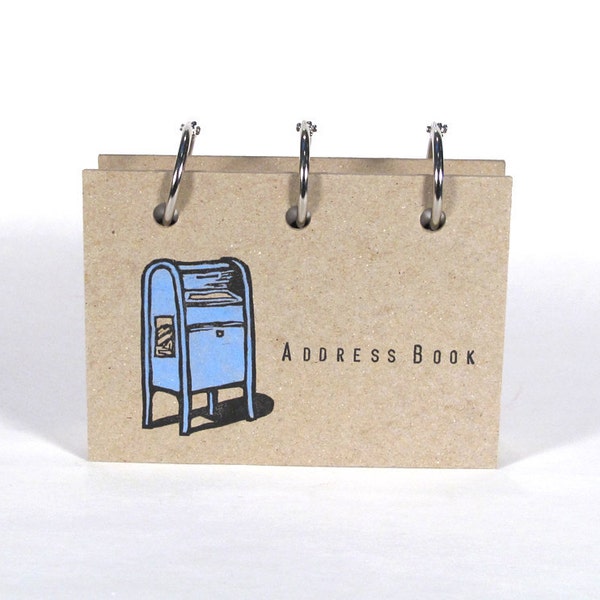 Card-File Address Book (Blue Post Box)