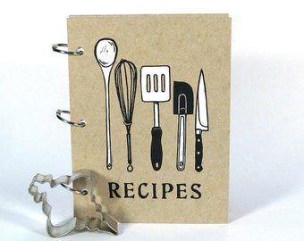 Blank Recipe Book - Utensils (5 in. x 7 in.) - Size No.2