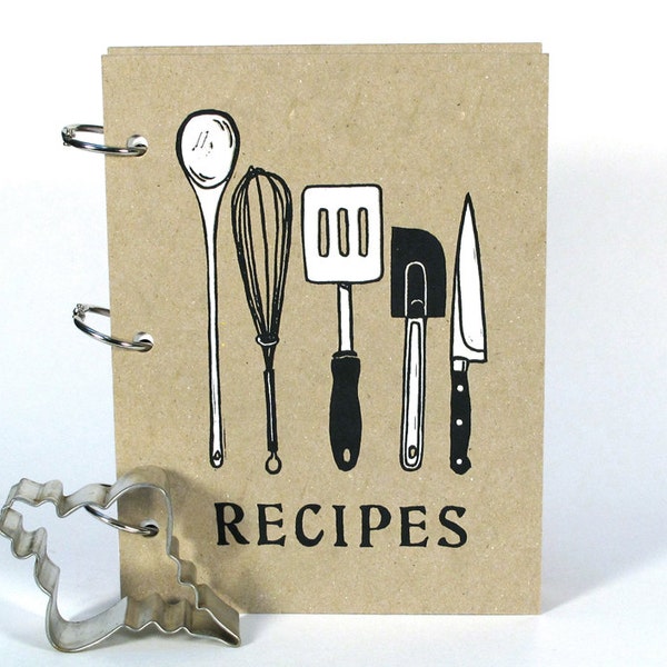 Blank Recipe Book - Utensils (5 in. x 7 in.) - Size No.2