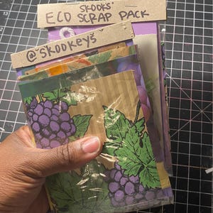 Ecoconscious Themed Junk Journal Scrap Pack with Thrifted, Secondhand, and Unique Items (Winery Theme)