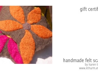 gift certificate