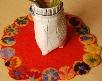 mini orange table runner