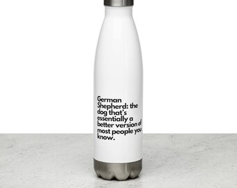 German Shepherd Stainless Steel Water Bottle: Superior Hydration Companion