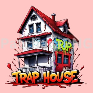 Trap House Graffiti PNG Bold Urban Street Art Sublimation PNG For trap-house-graffiti-png-bold-urban-street-art-sublimation-png-for