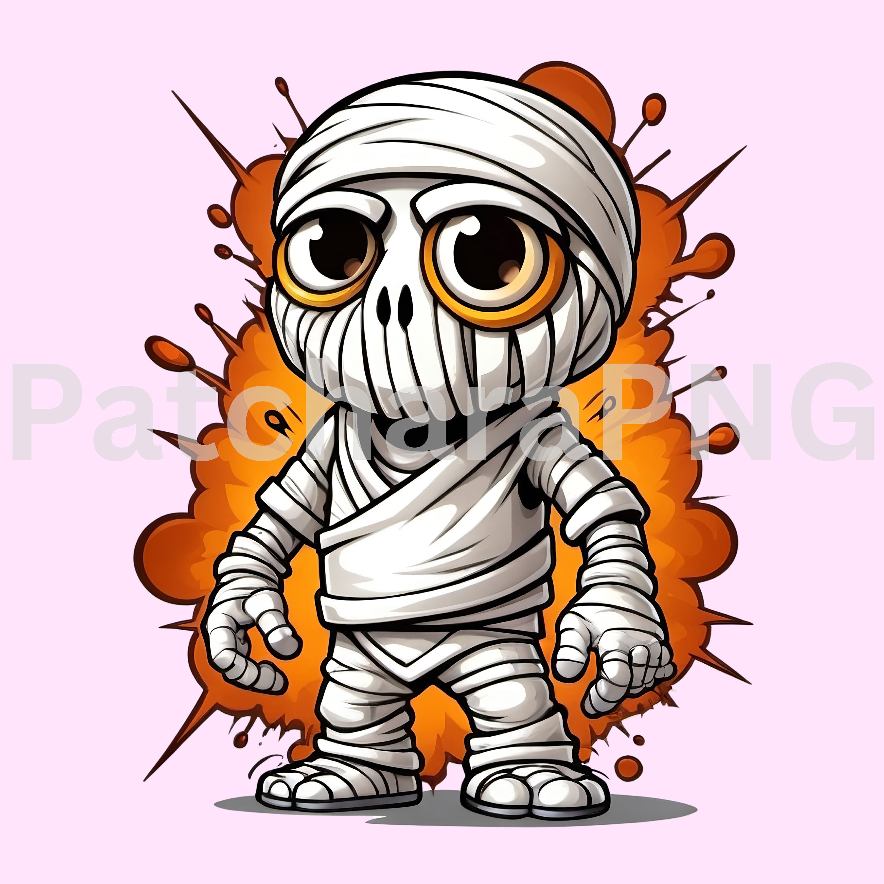 Mummy Graffiti Character With Spray Bomb Mummy Street Style Mummy