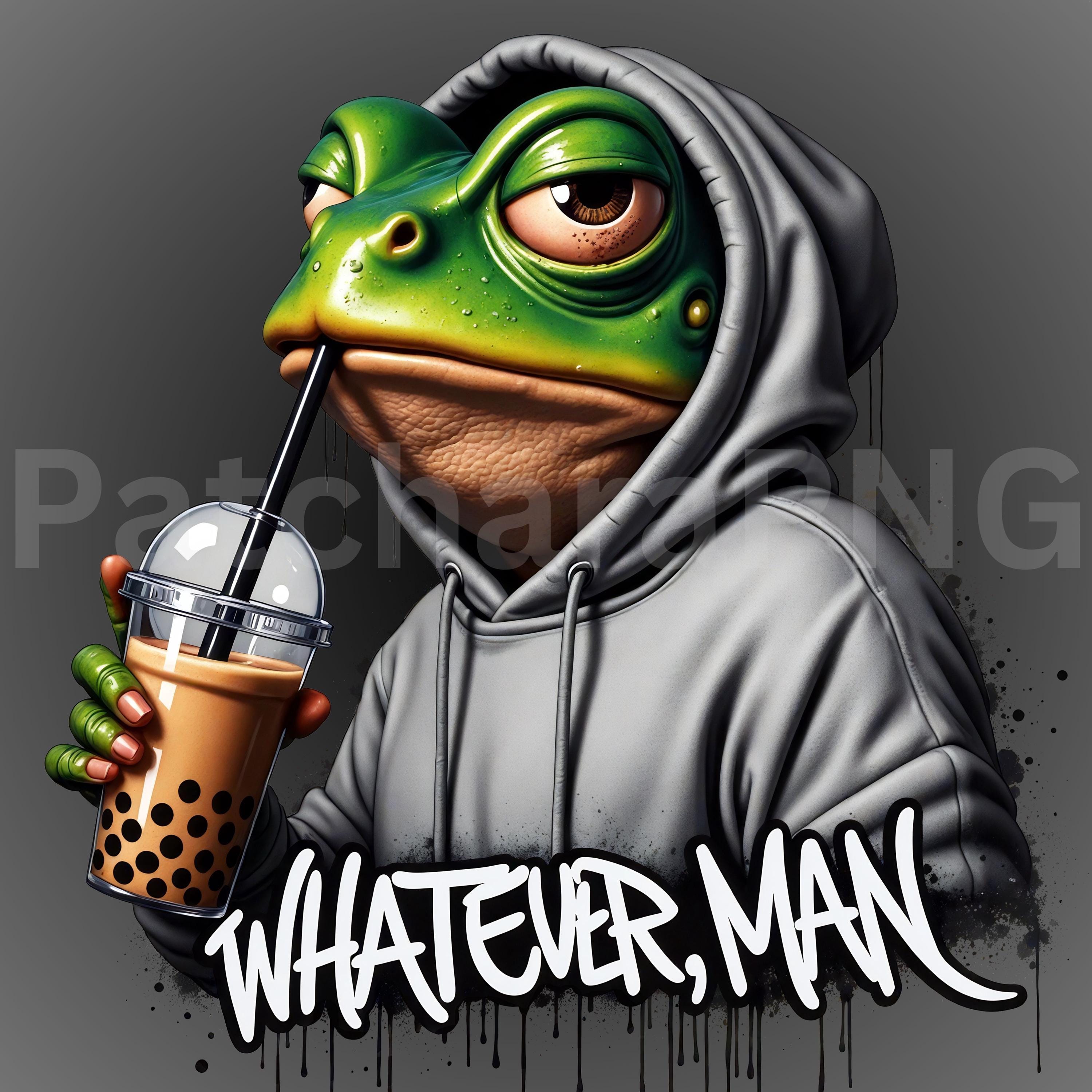 Sarcastic Frog PNG | Whatever Man Funny Animal Clipart | Graffiti