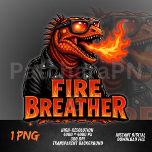 Fire Dragon PNG | Dragon Clipart with Flames | Fire Breather Sublimation Design | Fantasy Heat Beast Digital File