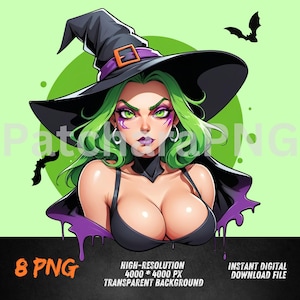 Sexy Witch Clipart & Girl Trip PNG Collection - Vibrant, Fun, and Whimsical Digital Downloa
