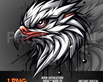 Graffiti Hawk PNG | Hawk Mascot Sublimation Design | Hawks Clipart for DTF, Shirts, Hoodies, School Spirit & Game Day