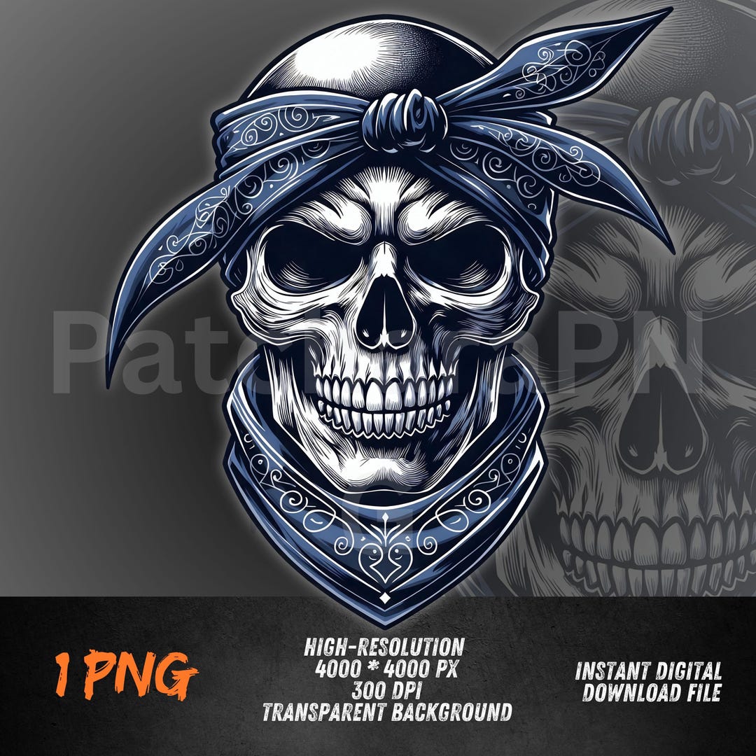 ミュージシャン The BONEZ Vintage #07 Bandana Skull XXL New Goods