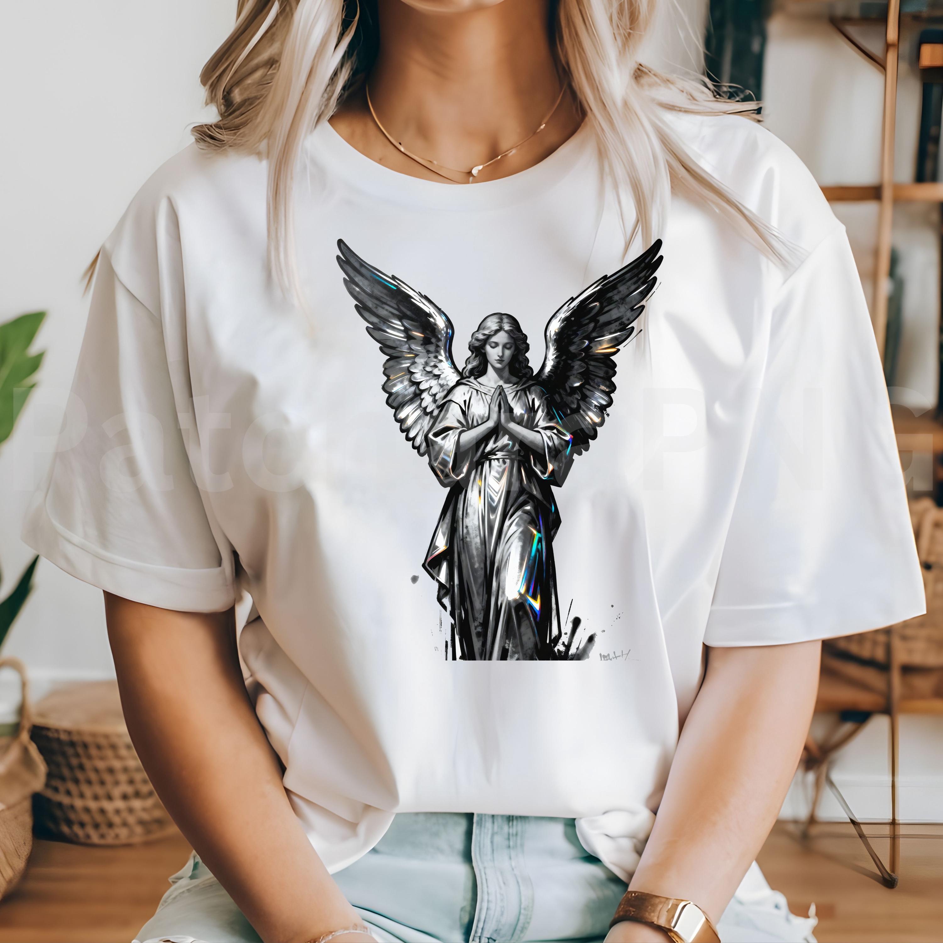 Praying Angel PNG Clipart | Faith Shirt Design, Memorial Sublimation ...