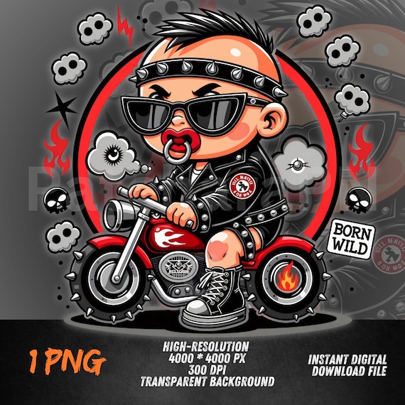 Punk Rock Baby Clipart