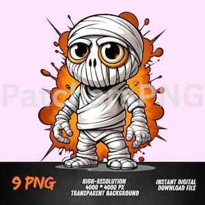 Mummy Graffiti Character With Spray Bomb Mummy Street Style Mummy