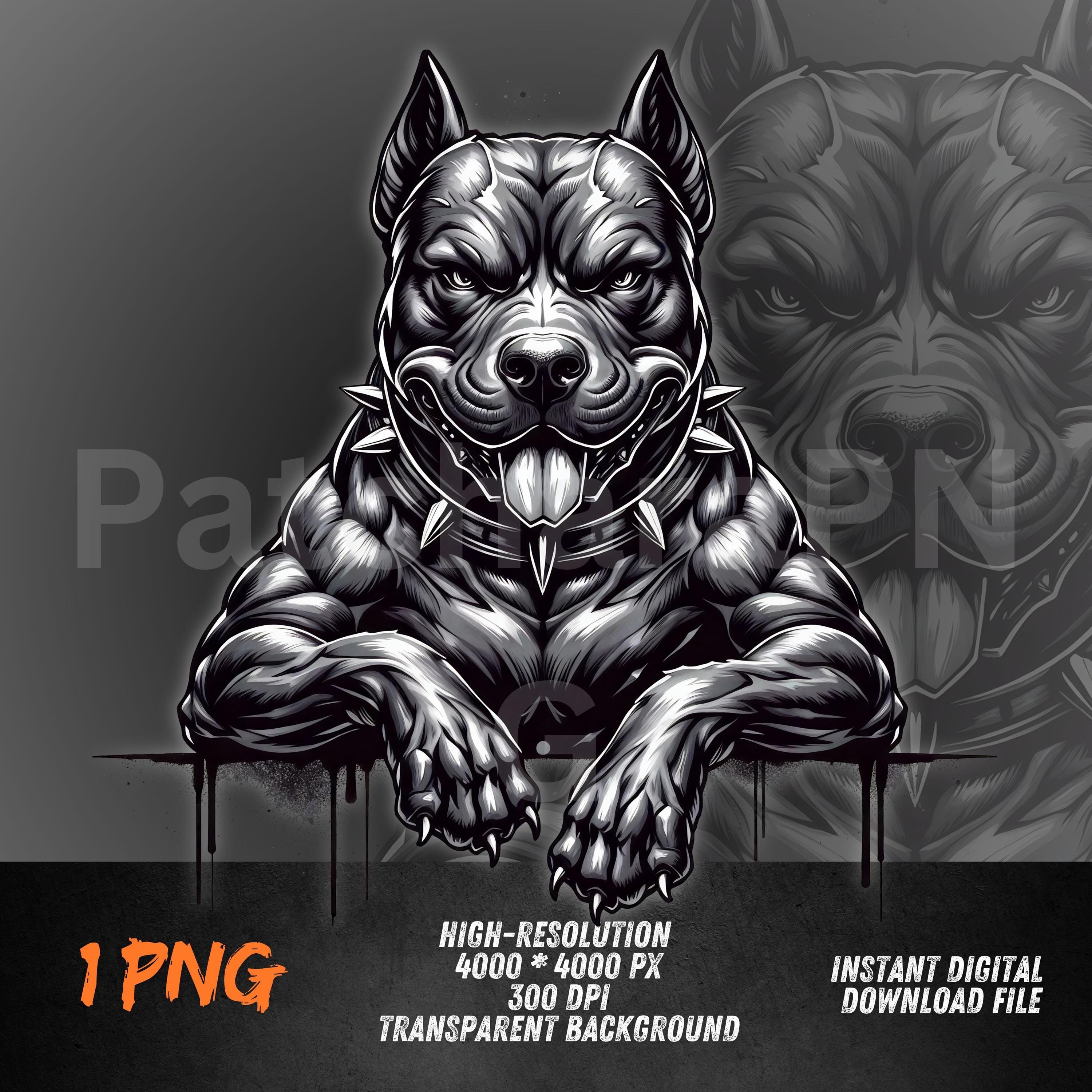 Badass Dog Art - Etsy, image size:3000x3000