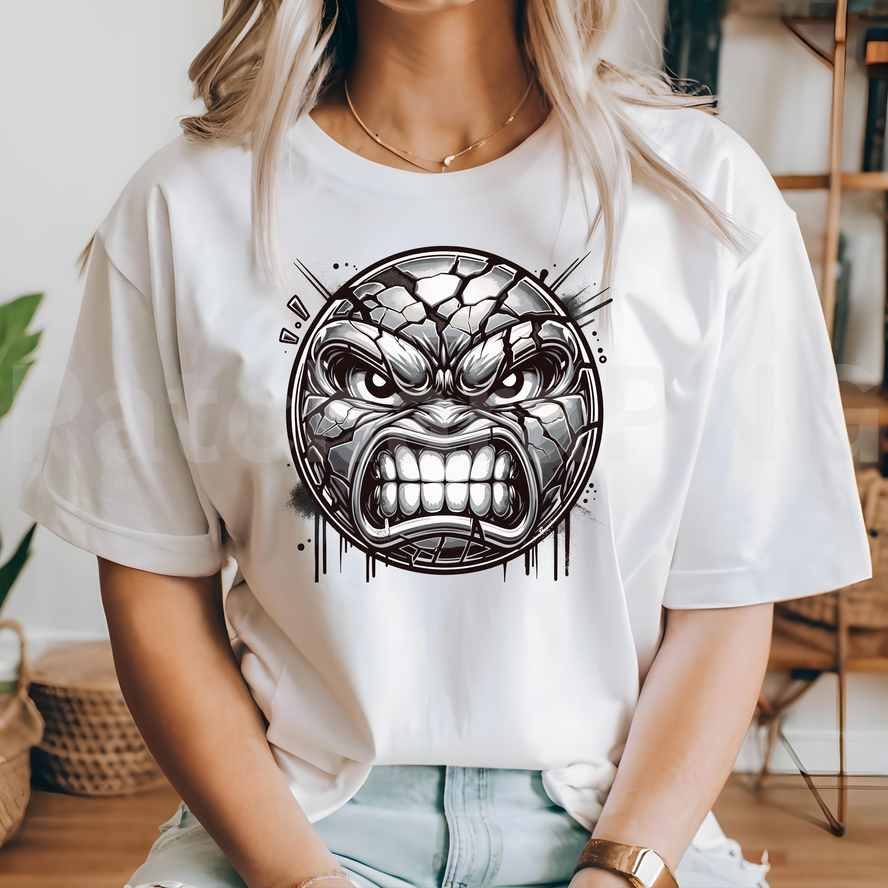 Grunge Png , Rage Face Graffiti Style | Cracked Stone Angry Design for ...
