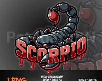 Sternzeichen PNG Design, Skorpion Graffiti PNG - Dunkler Skorpion Sternzeichen Clipart | Street Style Sublimations Design für Shirt, Aufkleber, DTF Druck