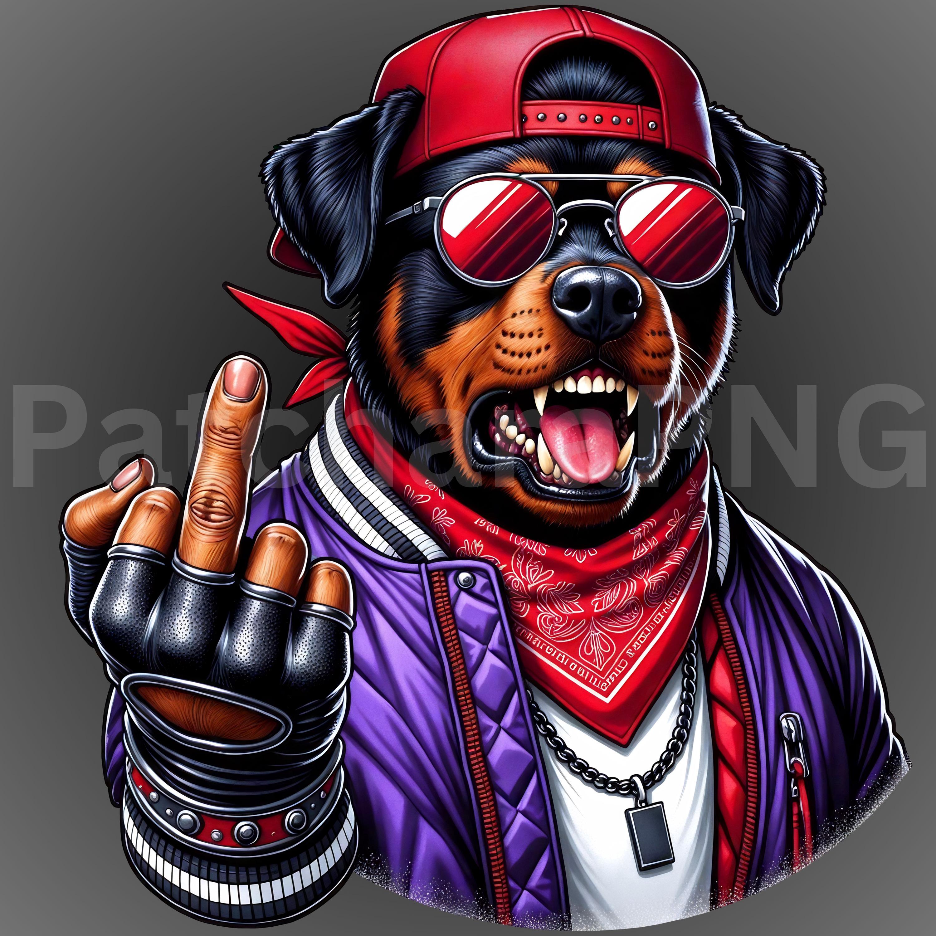 Rottweiler PNG Graffiti Art | Dog Lover Shirt Design | Sublimation