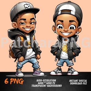 Urban Kid Hip-Hop PNG | Cool Streetwear Kid Graffiti Art | Sublimation PNG for Shirts, Hoodies, DTF Transfers | Urban Gift