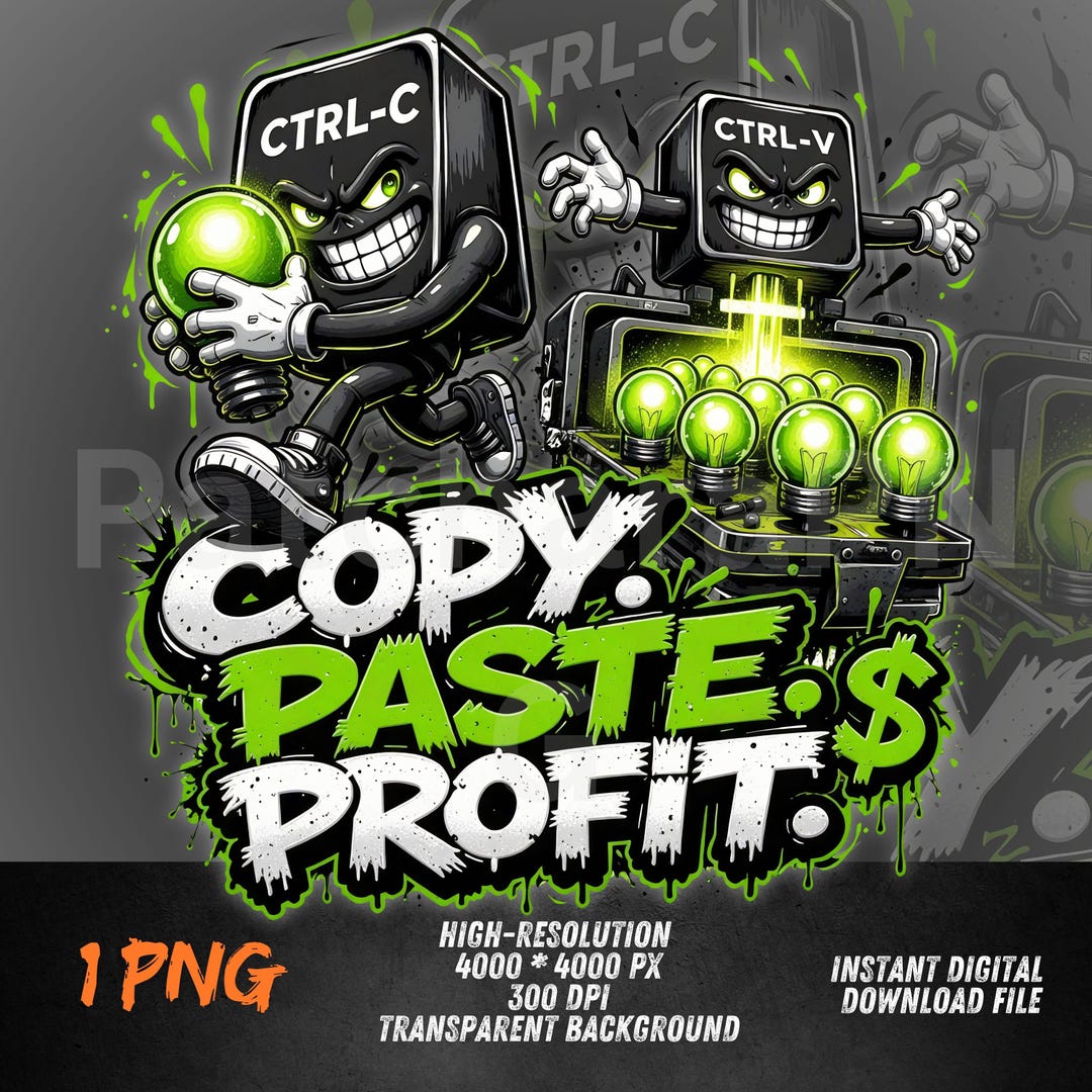 Funny Programmer PNG Copy Paste Profit Meme Shirt Design Sarcastic ...