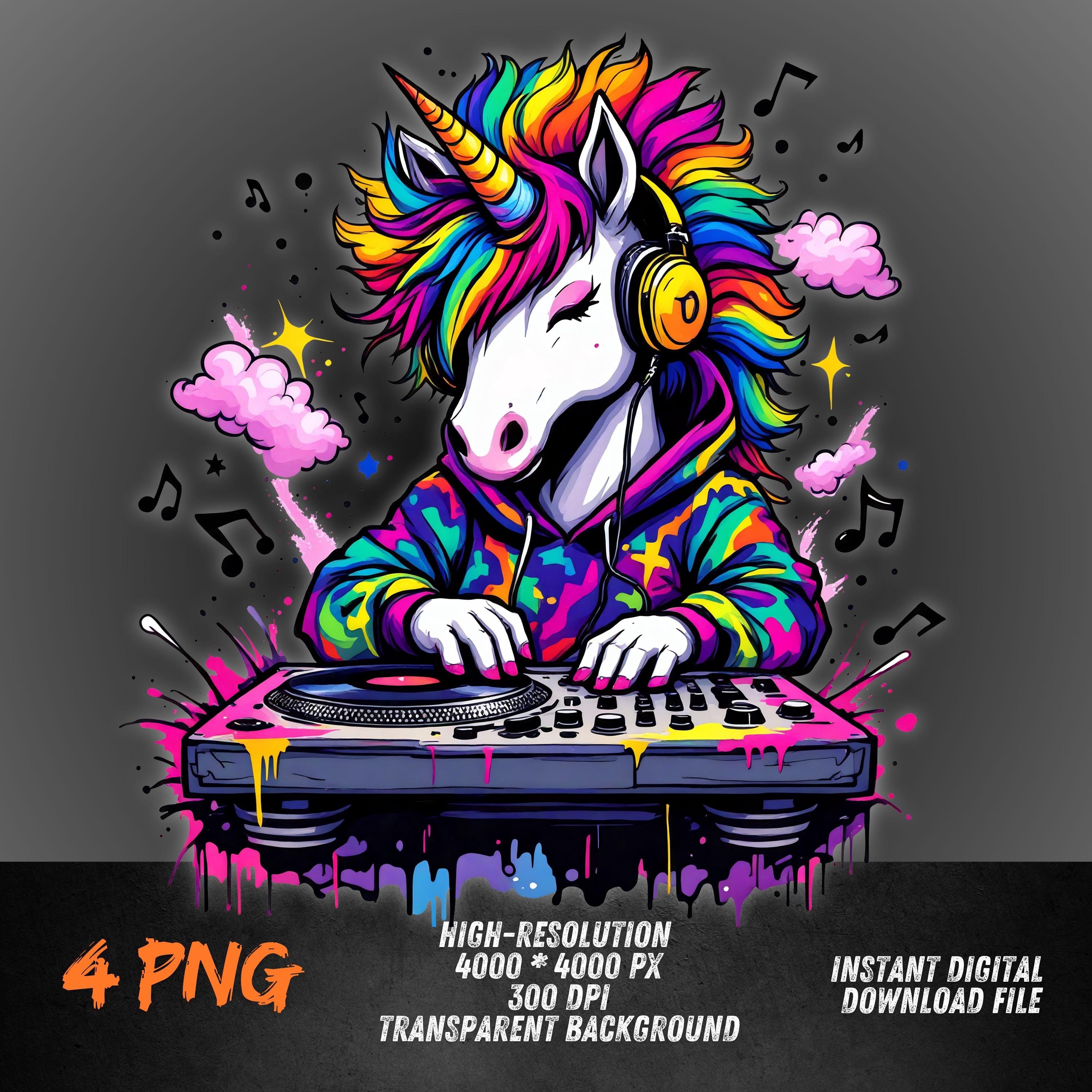 Dj unicorn - Etsy Österreich, image size:3000x3000