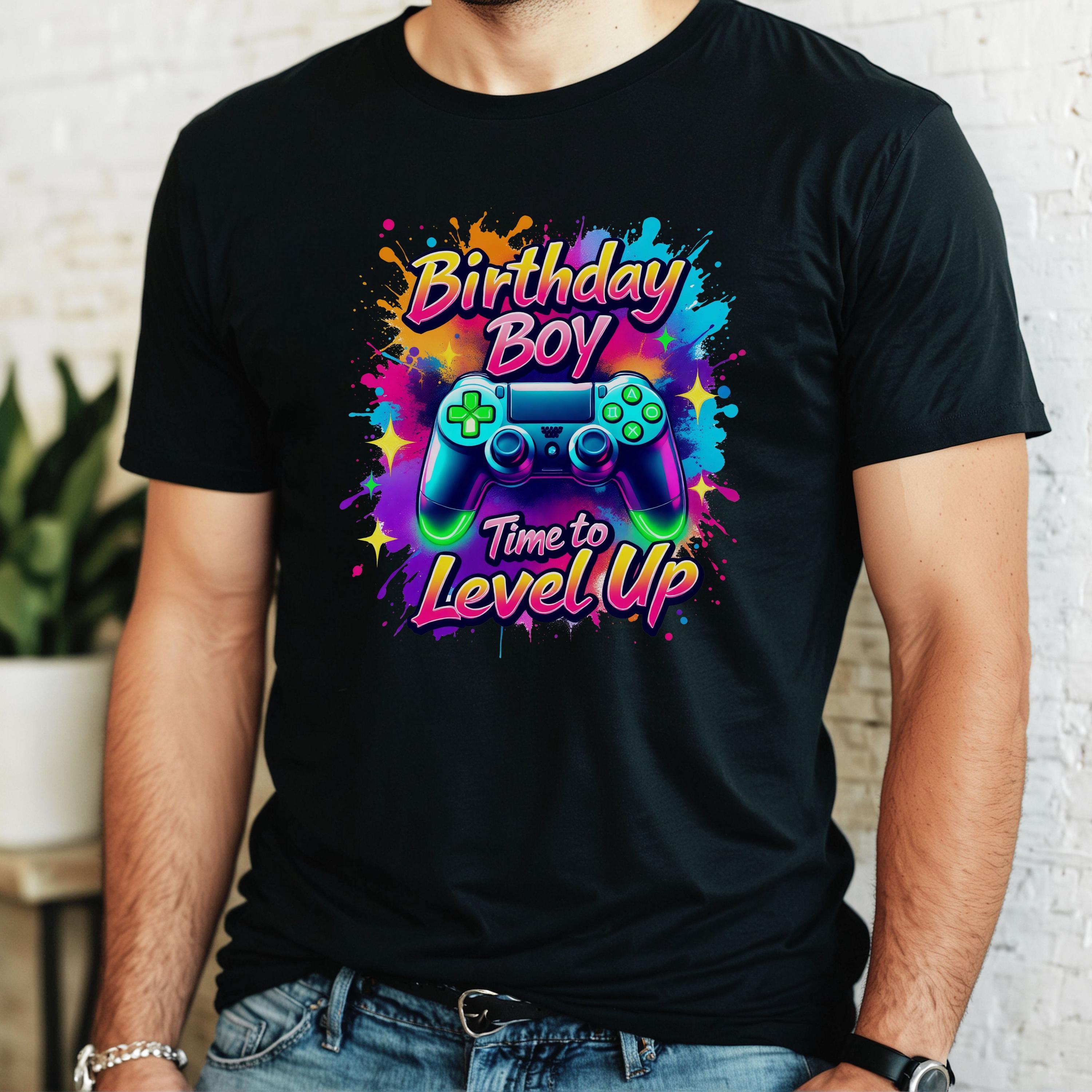 Birthday Gamer PNG, Level up Birthday Sublimation, Gaming Controller ...