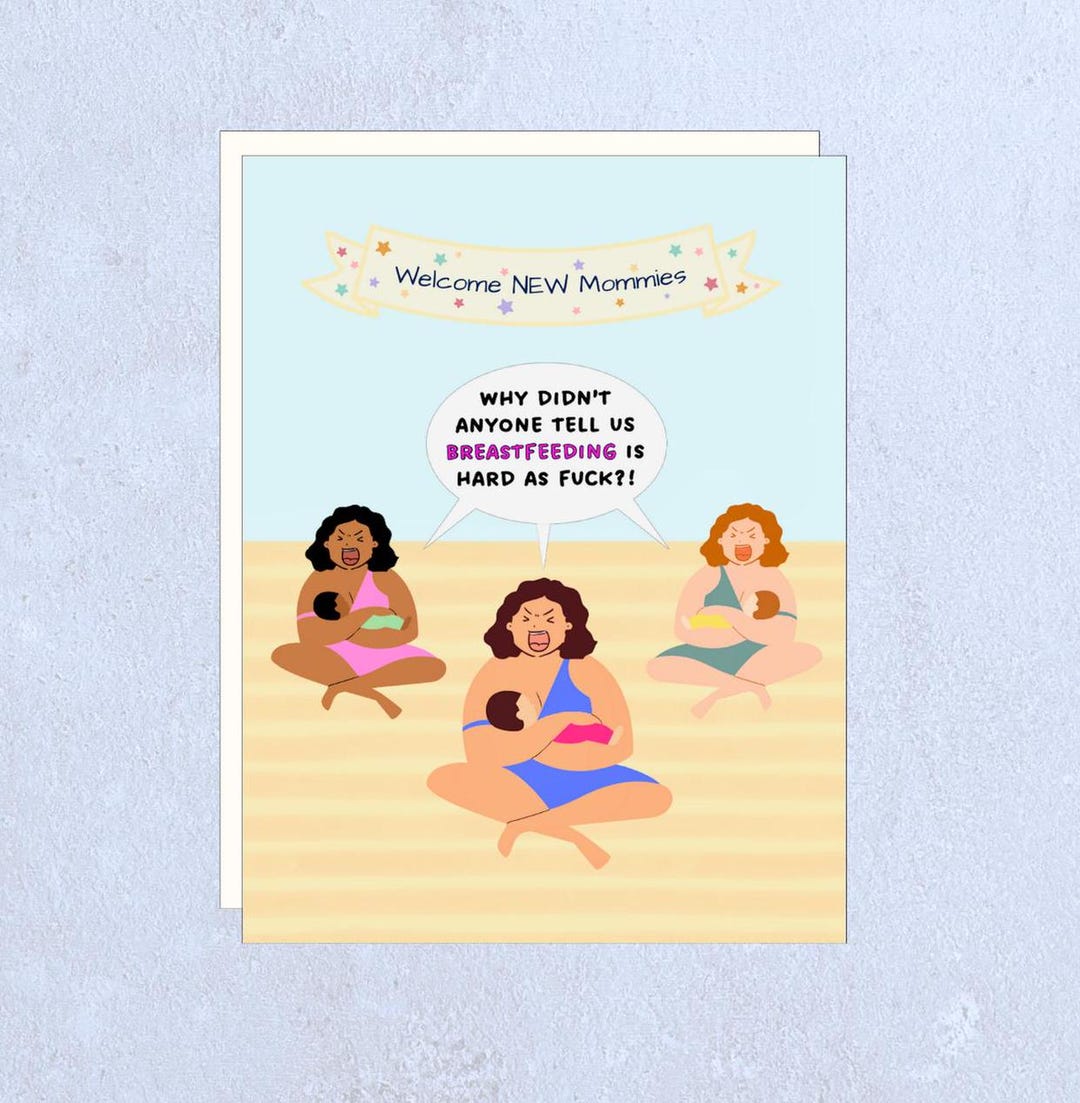 Funny New Baby Greeting Cards For Expecting Parents - 'Poppin Bottles' Hilarious Design - Humorous Newborn Gifts For Him Her - Baby Boy Or Girl - View #13