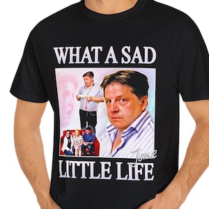 Unisex T-shirt What A Sad Little Life Jane Tee Top, Come Dine With Me Funny Meme Shirt, Garment-Dyed Tee, Enjoy the Money, Unisex Top, Sad