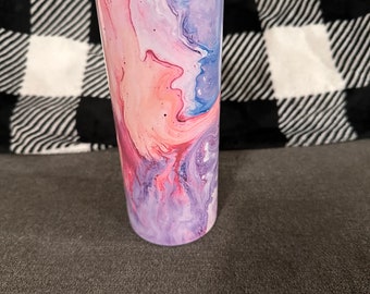 20 oz Sublimated Tumbler pink marble