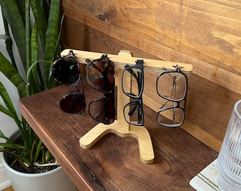 Modern tabletop eyeglasses holder (3&4 glasses stand)