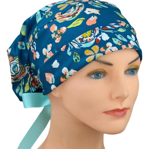 Perfect Fit Tie Back Surgical Scrub Hats for Women PPE Etsy