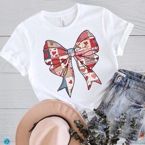 Coquette Bow shirt for Sewing Lover t-shirt Patchwork Sweatshirt Seamstress gift for Grandma Quilting Group Shirts for Sewing Retreat