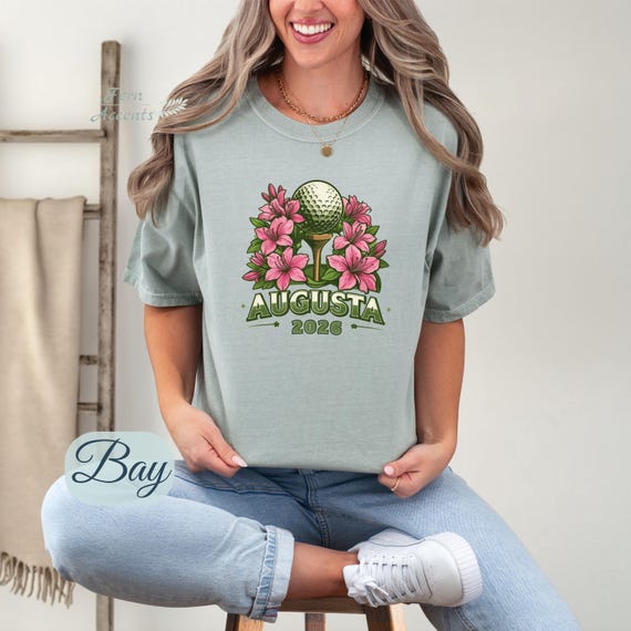 Azalea Golf Shirt Golf Mom Shirt Comfort Colors Tee Girls Par Tee Spring Golf Outfit Women’s Augusta Inspired T-Shirt