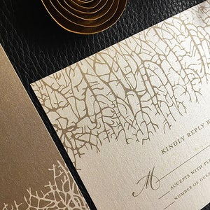 Reef Wedding Invitation in Mocha image 3