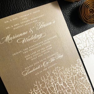 Reef Wedding Invitation in Mocha image 2