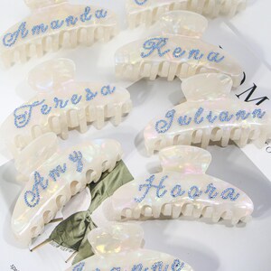 Personalized Name barrette,bridesmaid gift hair accessory,personalized initial hair clip for women,custom name hair accessory,Gift for Girls