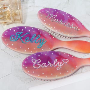 Customize rhinestone brush,personalised hair brush,Bridesmaid Gifts,hairbrush with name,custom hairbrush,Teen Girl Gifts,Sister&#39;s Gifts