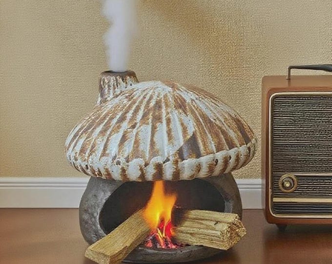 Ceramic Palo Santo Holder: Chimney Holy Wood Burner, Zen Meditation Decor