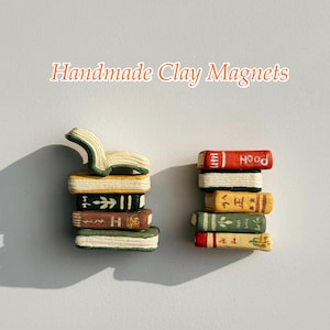 Handgemaakte klei mini-koelkastmagneet: kleurrijk handgemaakt decor