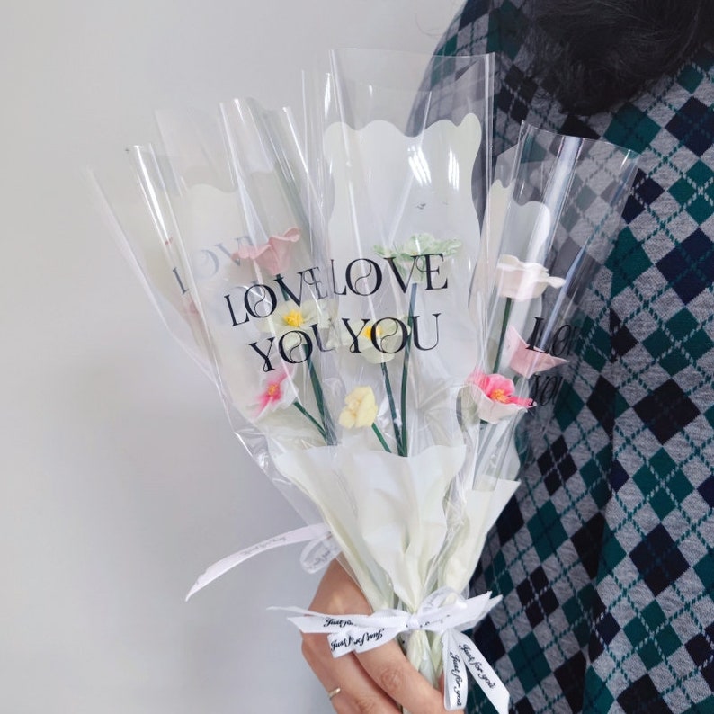 Bouquet de fleurs en céramique fait main Never Fading Love Mother's Day Gift Idea Cadeau d'anniversaire Cadeau pour la Saint-Valentin, Fleur éternelle et Art céramique image 1
