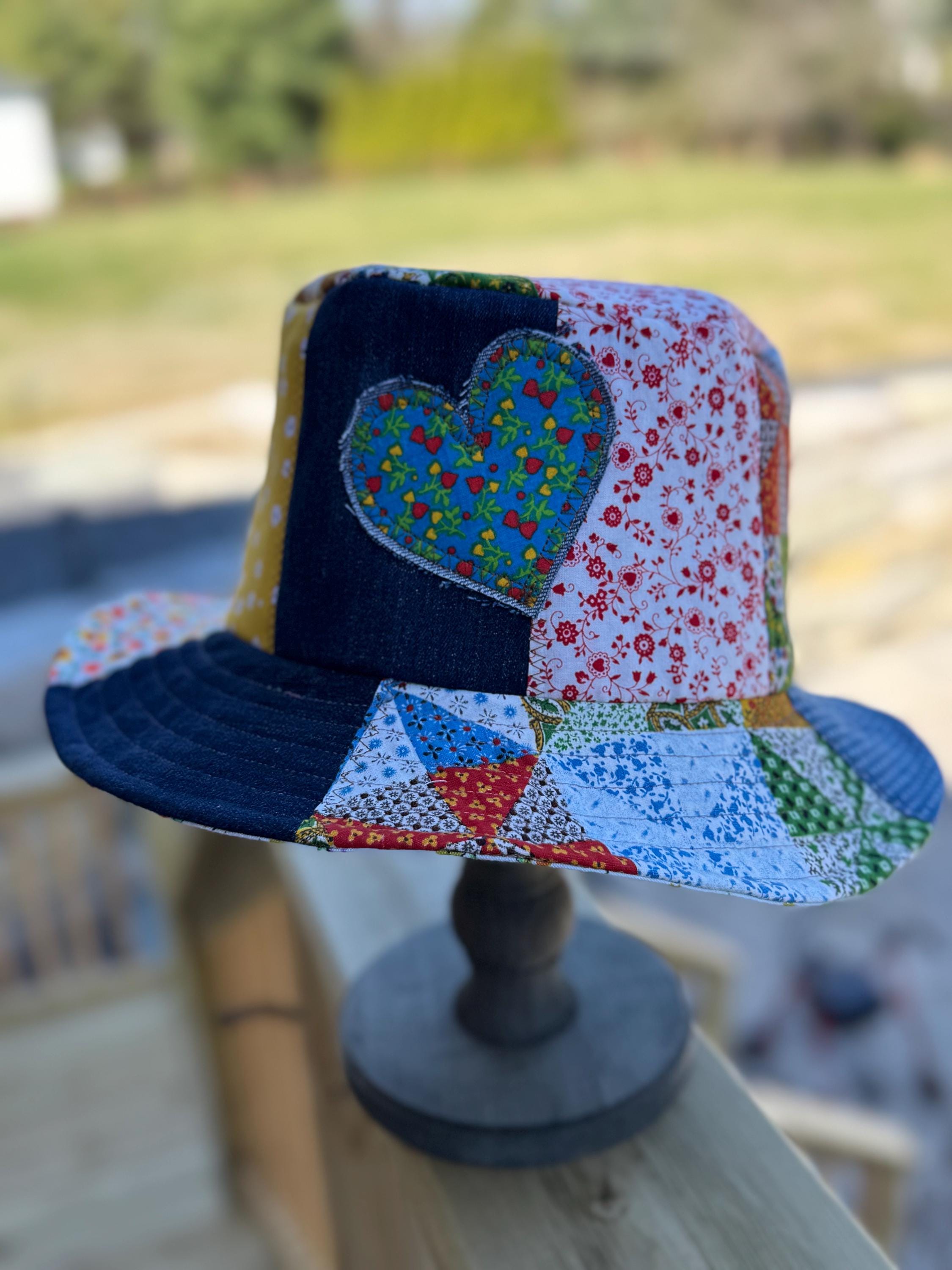 70s Patchwork Hat - Etsy
