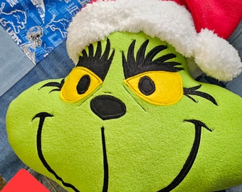 Christmas Grinch Pillow Custom Medium Pillow FREE Shipping