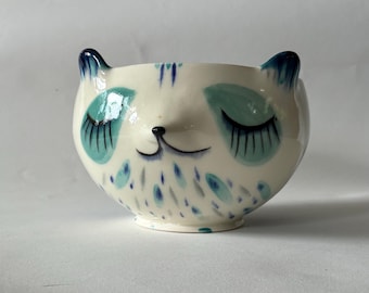 Blue Panda Ceramic Noodle Soup Bowl