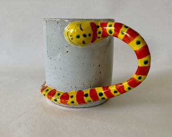 Handmade Snake Handle Mug