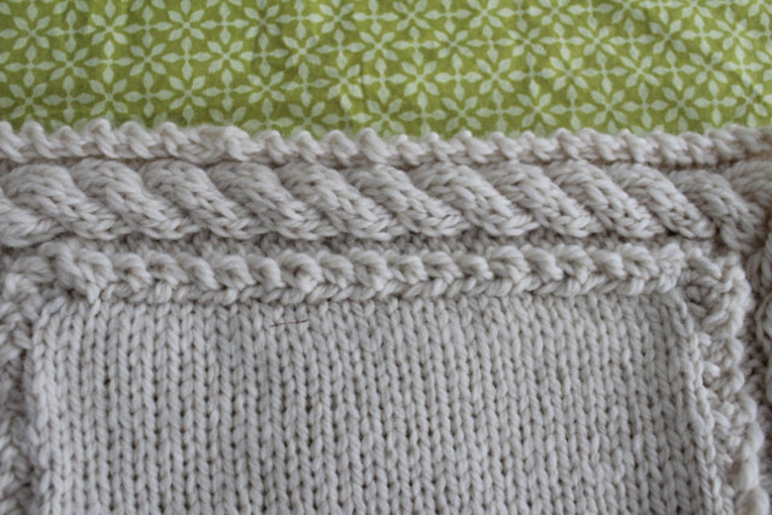 Continuous Cable Border Pattern Etsy