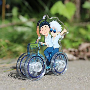 Voyageur debout pour vélo mobile Gojo et Geto SatoSugo | Gégo | Gogé
